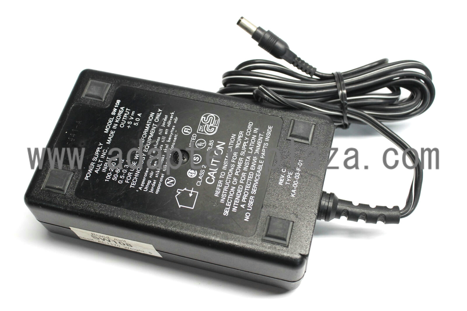 New Ault SW108 DC 5V 5.0A Class 2 Power Supply AC Adapter